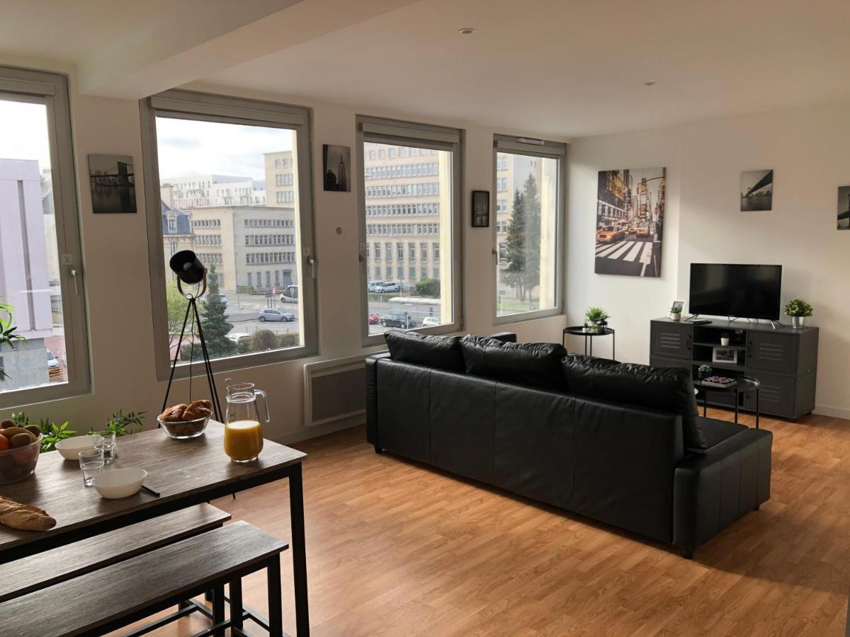 Апартаменты Hyper Centre - Wifi Fibre Gratuit - Jergweloh - Le New Yorkais Кан Экстерьер фото